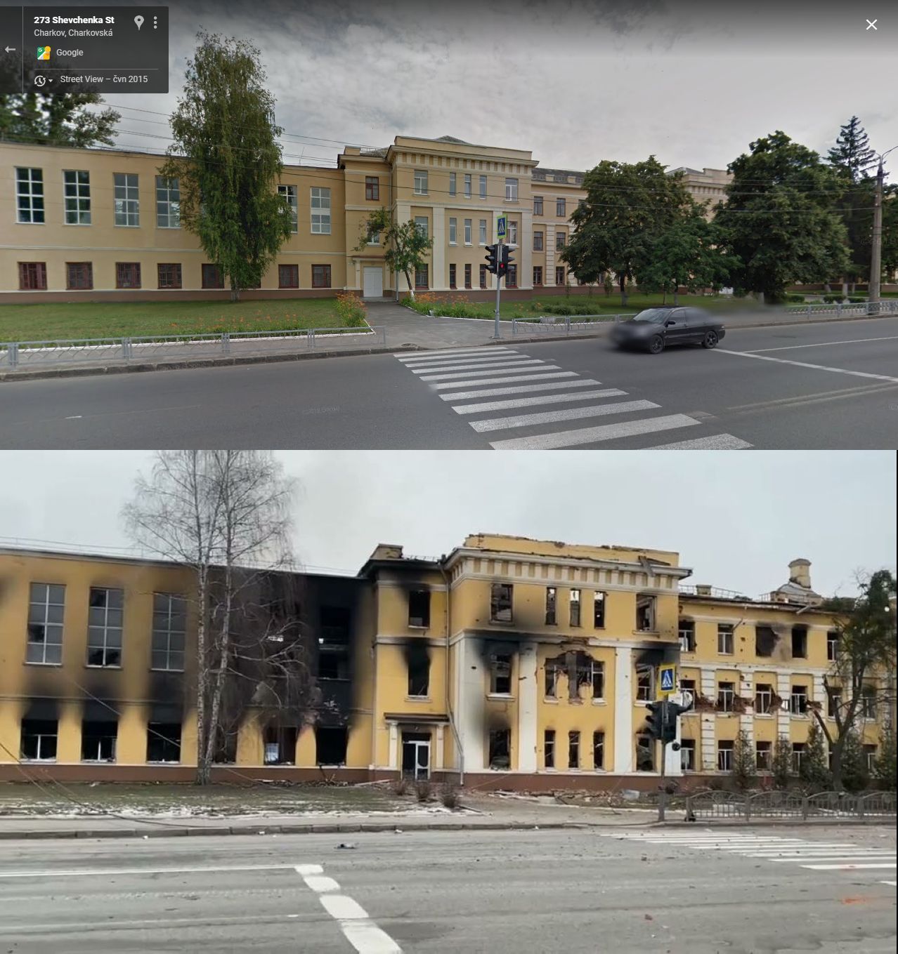 škola č. 134 před a po válce