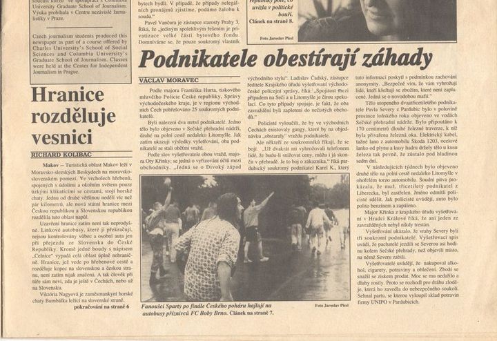 Prague Beat 1992 - článek Václava Moravce